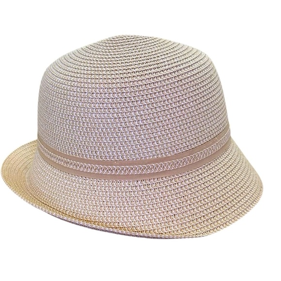 SEEBERGER Beige Woven Paper Straw Cloche Hat Women’s Summer Sun Hat Size Large‎ main image 9